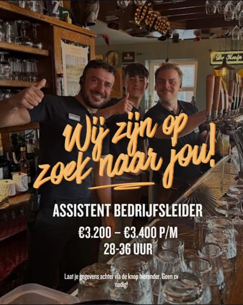 Wervingscampagne Assistent floormanager bij Gasterie de Knip