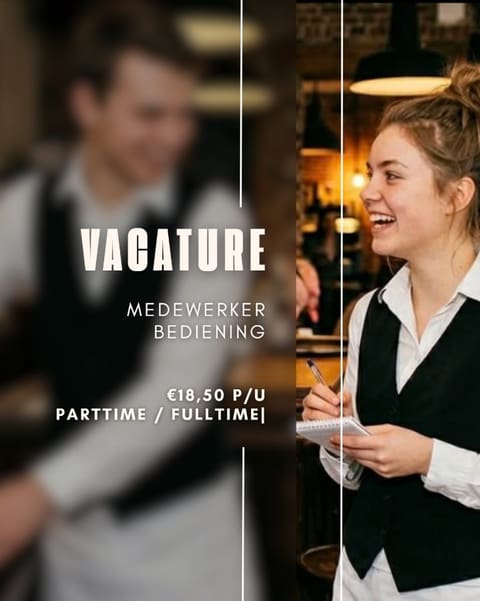 Wervingscampagne Medewerker bediening bij Vieux Paris
